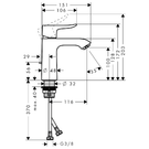 hansgrohe-metris-eco-110-chrome-single-lever-basin-mixer-tap-