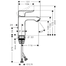 hansgrohe-metris-eco-110-chrome-coolstart-single-lever-basin-mixer-tap-