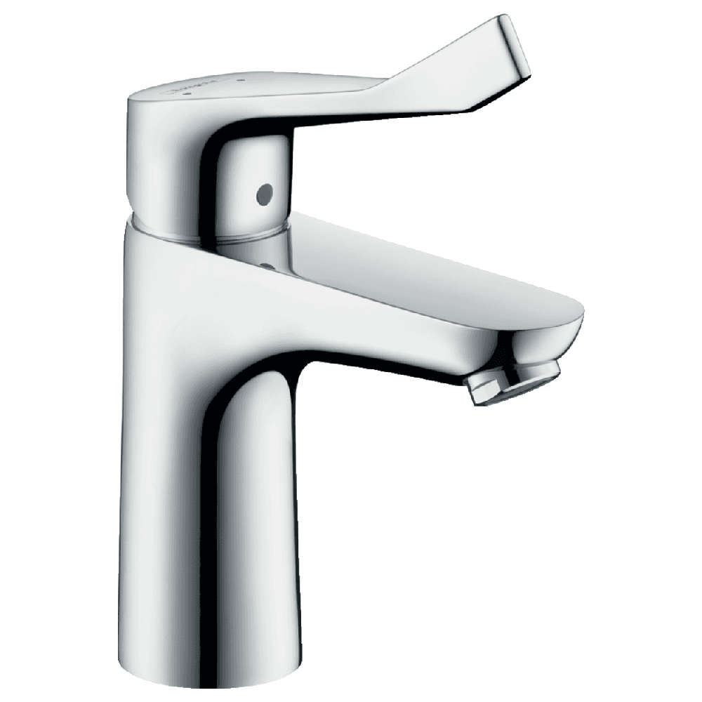 Hansgrohe Focus 100 Chrome Single Lever Basin Mixer Tap with Pop-up Waste