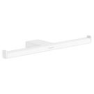 hansgrohe-addstoris-matt-white-wall-mounted-single-double-toilet-roll-holder-
