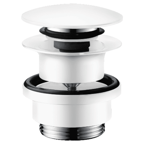 Hansgrohe Matt White Push Open Basin Waste Set