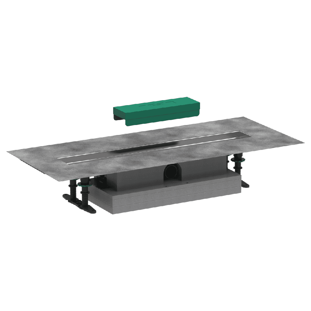 Hansgrohe uBox 600 Complete Set For Flat Installation For Shower Drains