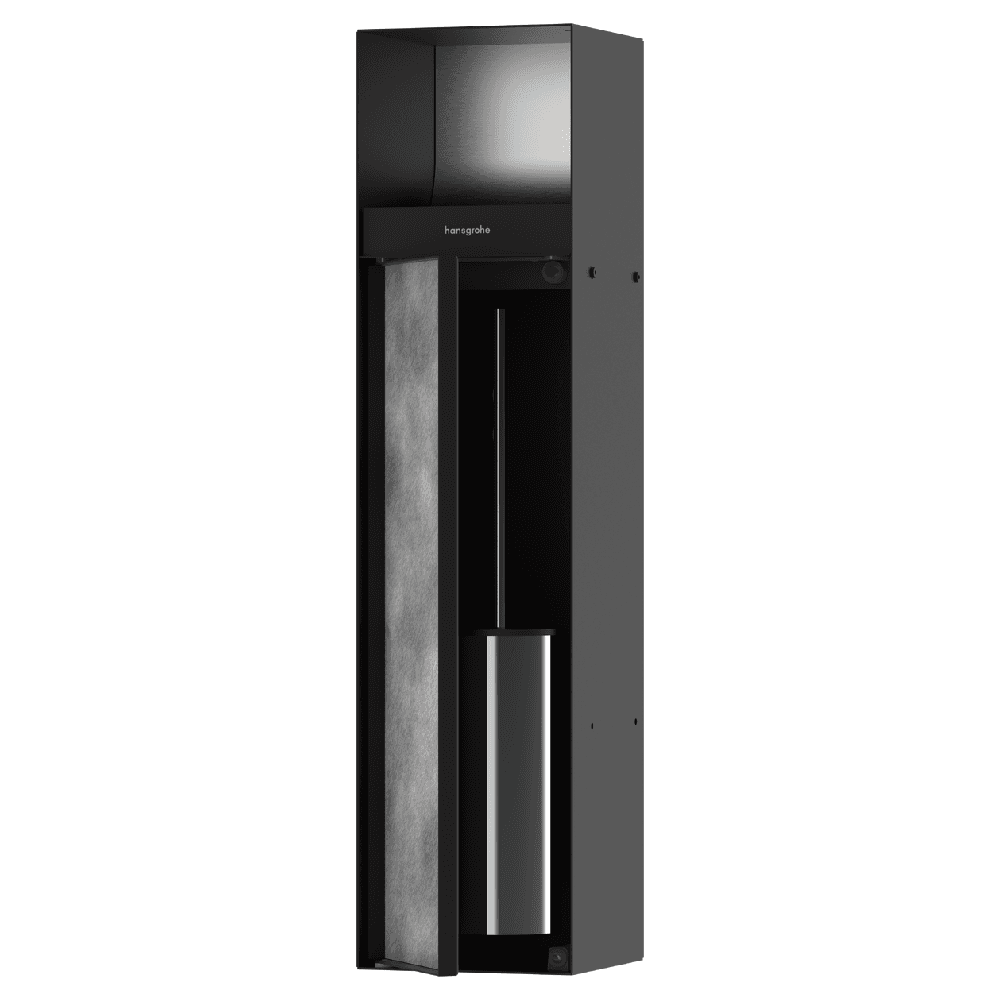 Hansgrohe XtraStoris Rock Recessed Toilet Brush Holder & Toilet Paper Holder Set