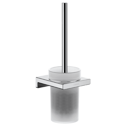 Hansgrohe AddStoris Q Wall Mounted Toilet Brush Holder with Stylish Modern Design