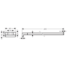 hansgrohe-addstoris-chrome-twin-towel-holder-