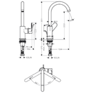 hansgrohe-rebris-s-chrome-single-lever-basin-mixer-tap-210-with-swivel-spout--pop-up-waste-