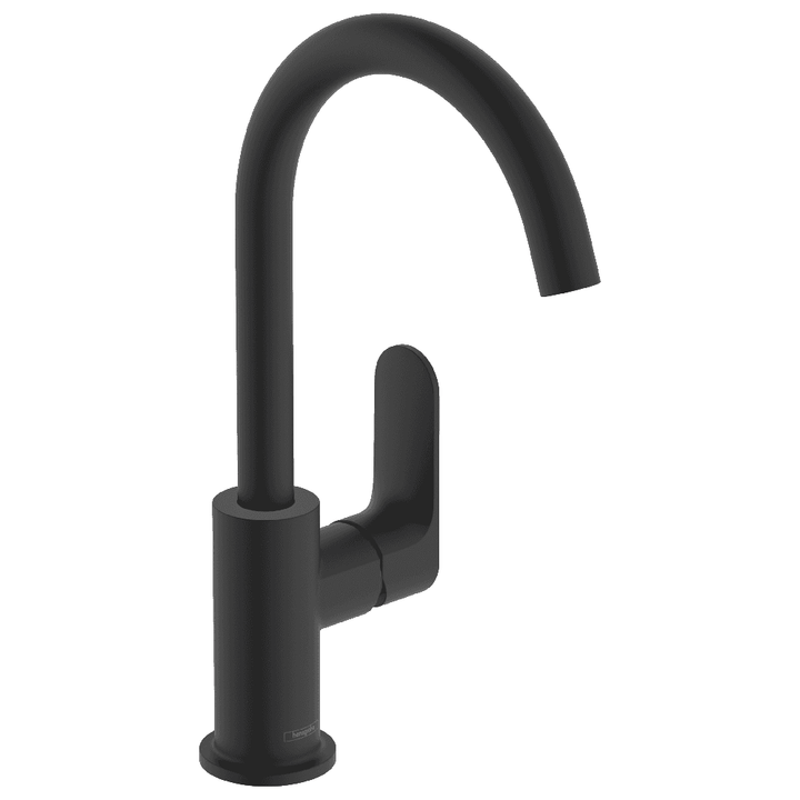 hansgrohe-rebris-s-matt-black-single-lever-basin-mixer-tap-210-with-swivel-spout--pop-up-waste-