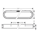 hansgrohe-wallstoris-580-matt-white-towel-rail-