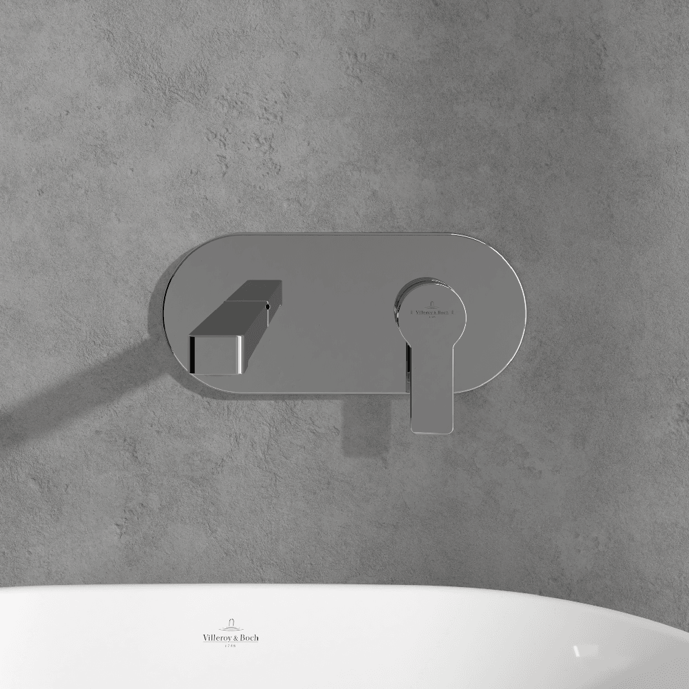 Villeroy & Boch Architectura Chrome Wall Mounted Single-lever basin mixer