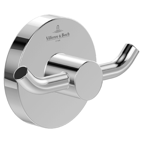 Villeroy & Boch Elements Tender Chrome Double Towel/Robe Hook