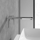villeroy--boch-liberty-chrome-wall-mounted-single-lever-basin-mixer-220mm-spout-no-waste-