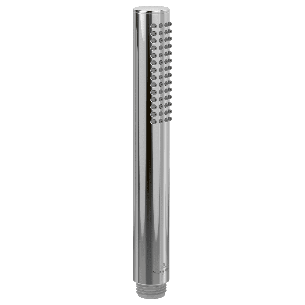 Villeroy & Boch Verve Slim Hand Shower Single Spray with Matt Black and Chrome Finish