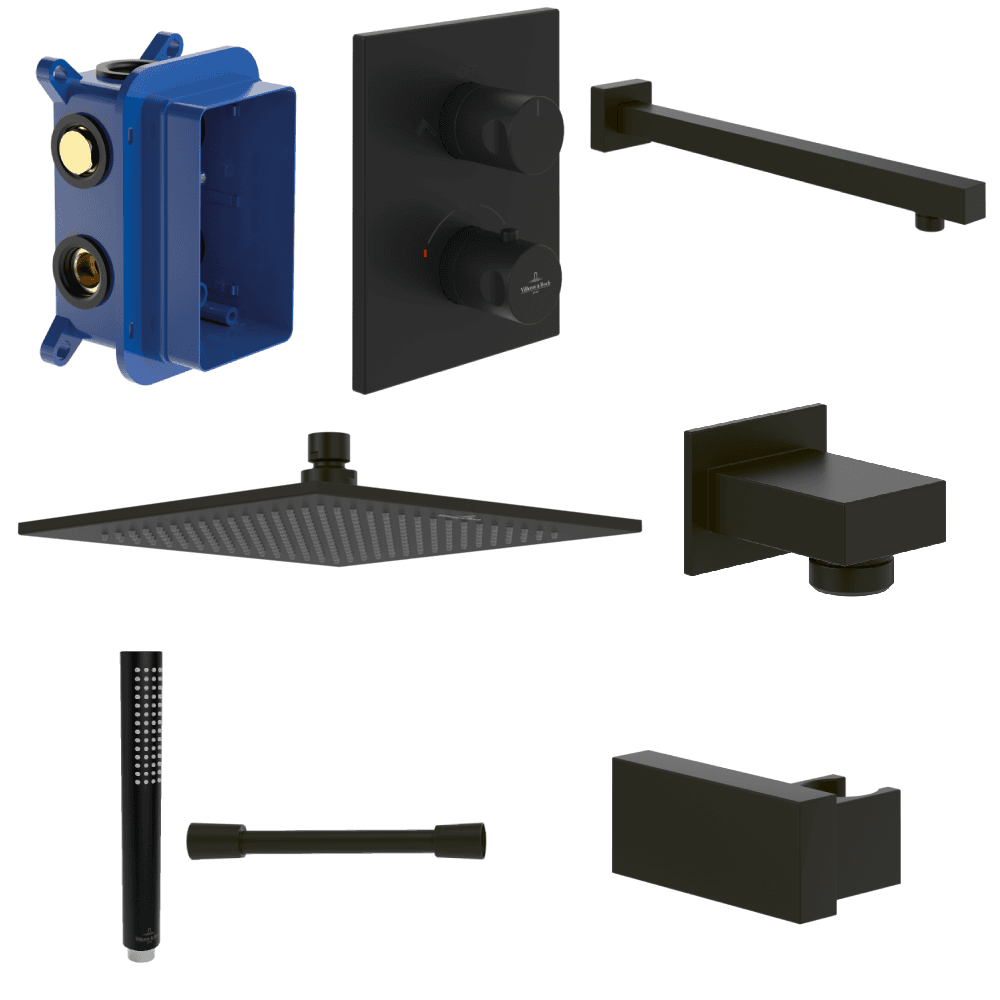 Villeroy & Boch Square Complete Shower Set with Modern Design and Premium Quality