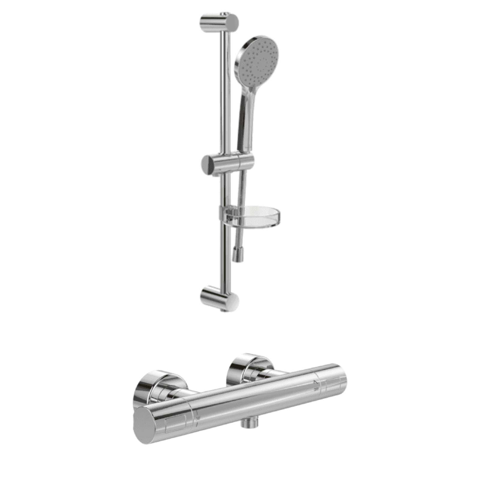 Villeroy & Boch Thermostatic Round Exposed Shower Mixer Set