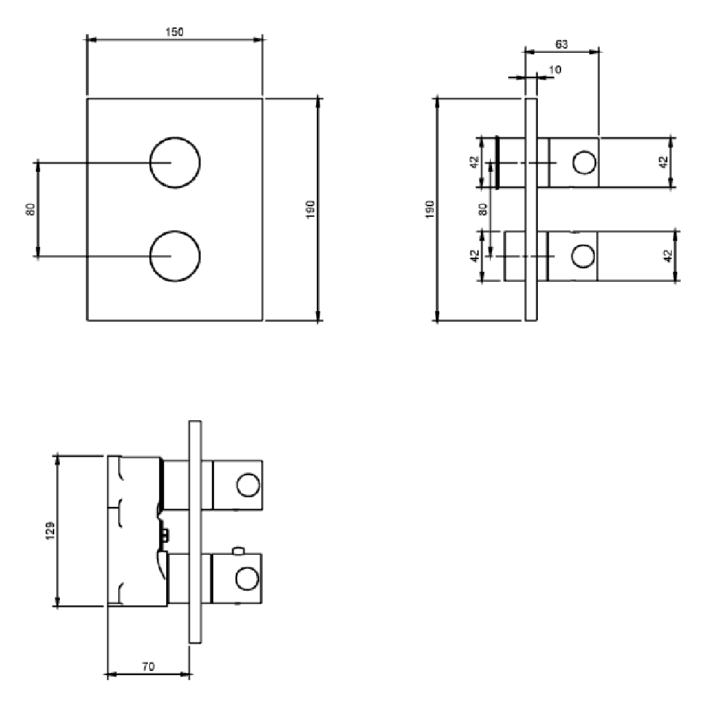 Villeroy & Boch Square Complete Shower Set with Modern Design and Premium Quality