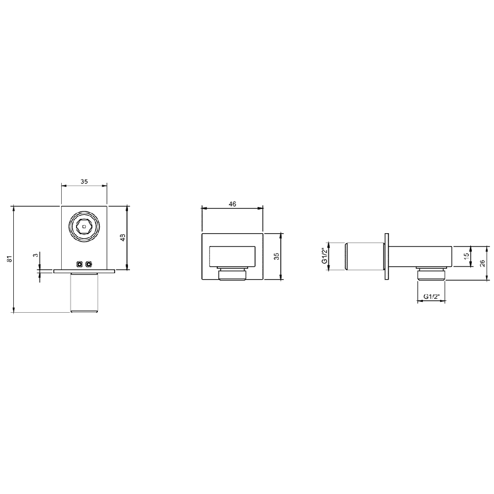Villeroy & Boch Square Complete Shower Set with Modern Design and Premium Quality