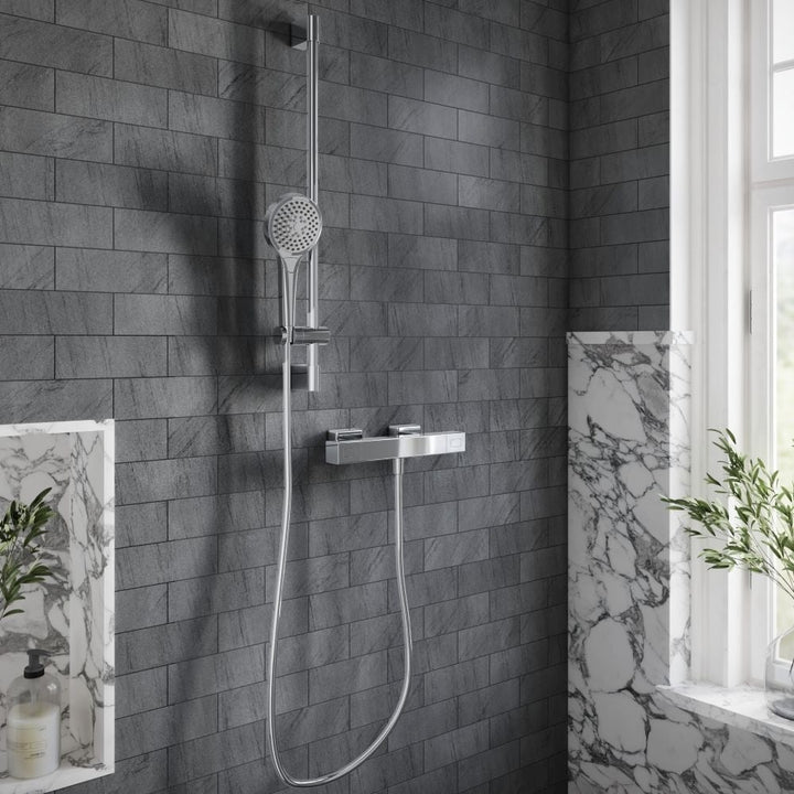 villeroy--boch-chrome-thermostatic-square-verve-shower-mixer-set-