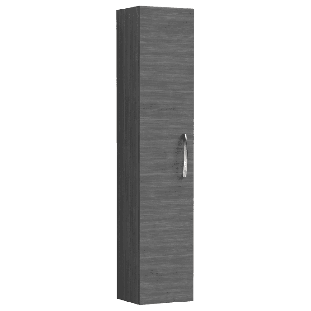 Nuie Athena Anthracite Woodgrain 300mm Tall Cabinet Single Door - MOD561