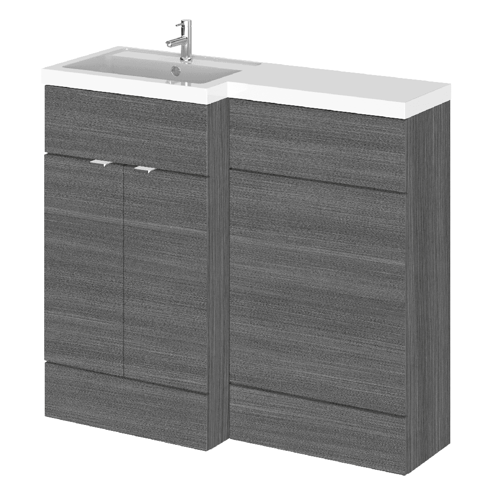 Hudson Reed Fusion 1000mm Left Hand Basin and WC Combination Unit