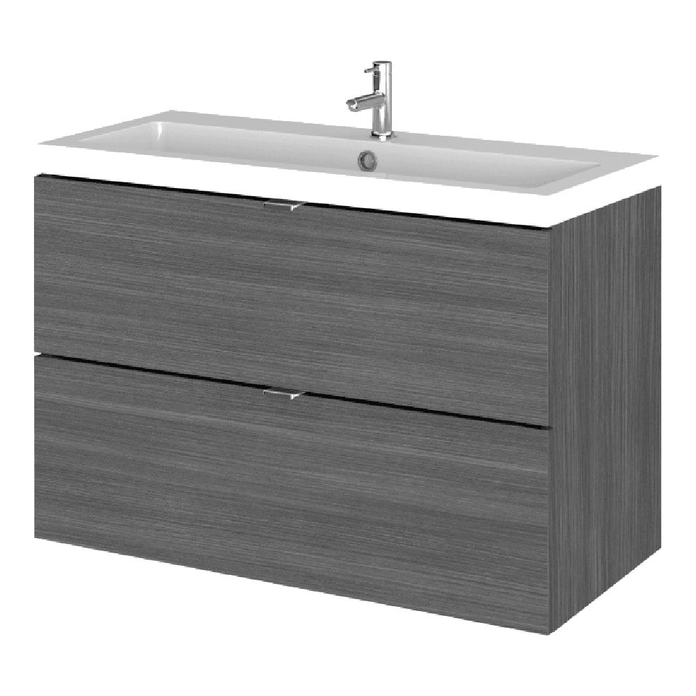 Hudson Reed Fusion 800mm Wall Hung Vanity Unit and Basin Collection