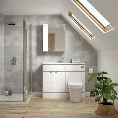 Hudson Reed Gloss White Bathroom Suite Set