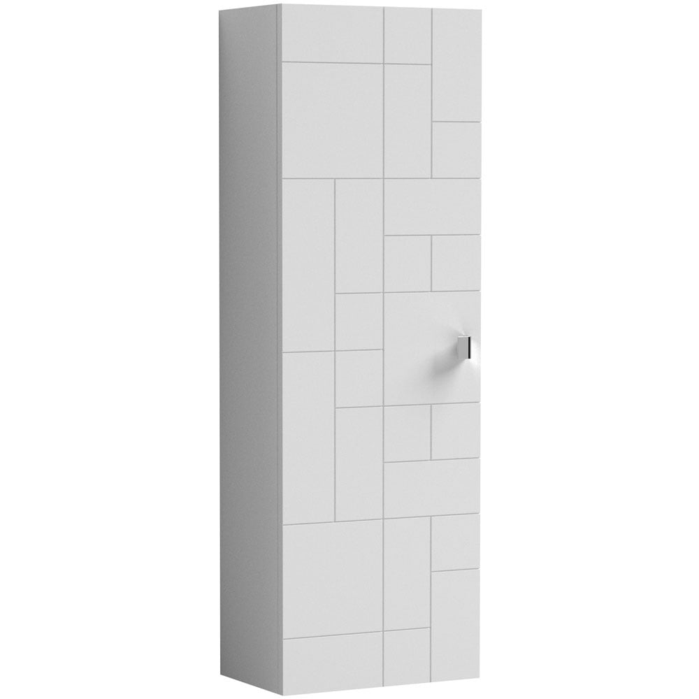 Nuie Block White Bathroom Suite Set