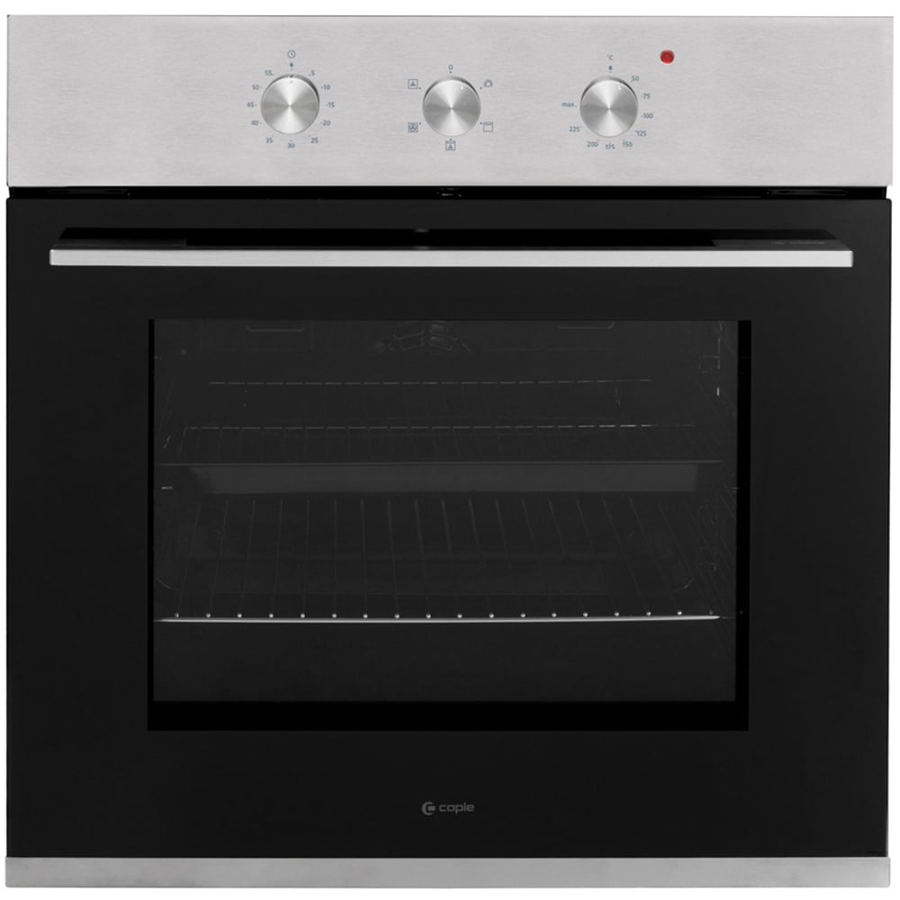 Caple 60cm Classic Electric Black Glass Stainless Steel Single Oven C2231