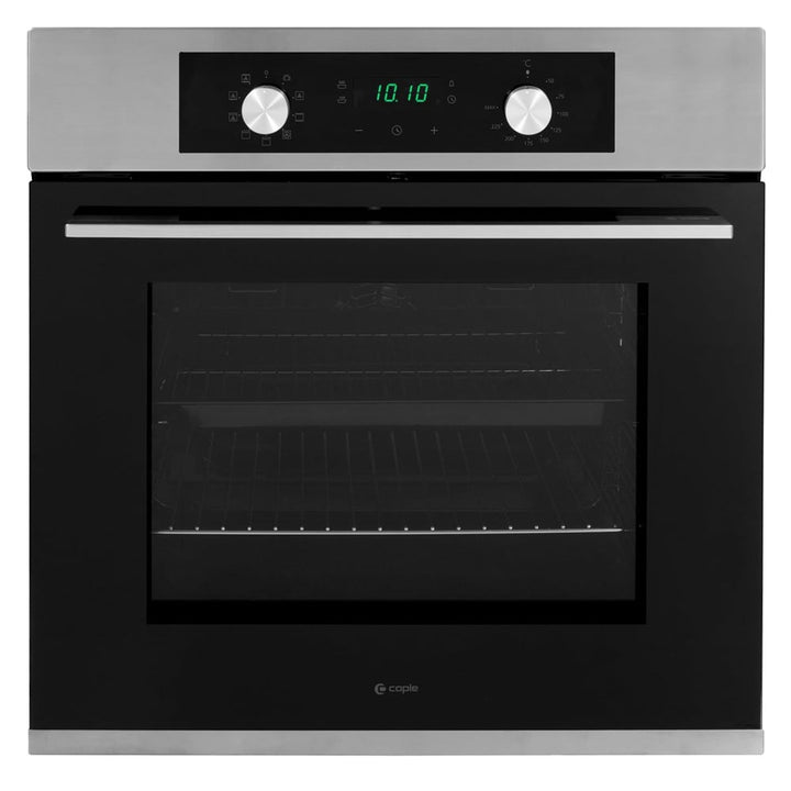 caple-60cm-classic-electric-black-glass-stainless-steel-single-oven-c2237-