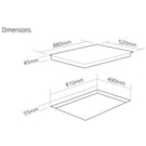 caple-88cm-induction-black-glass-hob-c901i-