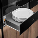 caple-14cm-black-glass-warming-drawer-wd140clbk-