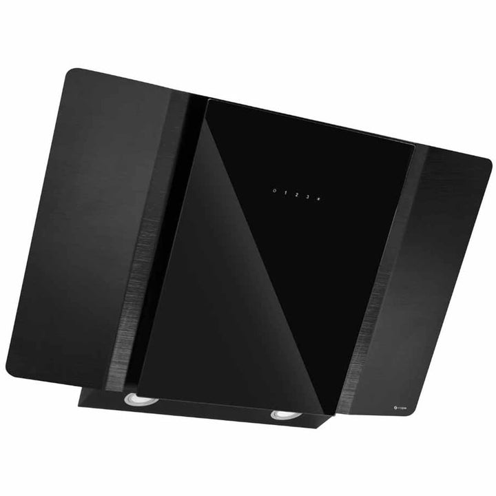 caple-90cm-black-glass-and-gunmetal-wall-chimney-hood-zel900-