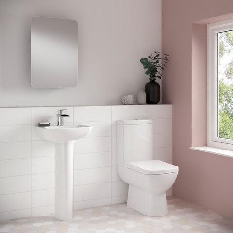Nuie Ambrose Basin & Toilet Set with Sensio Mirror