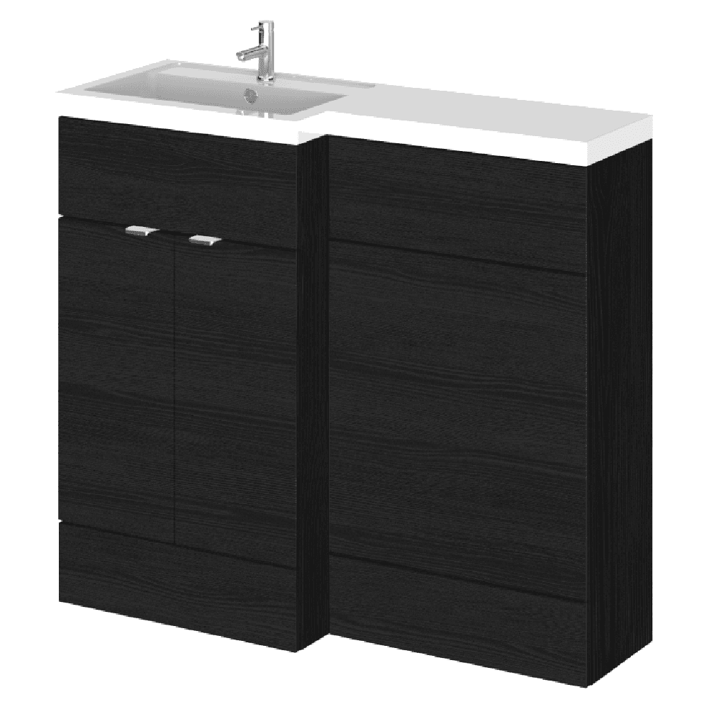 Hudson Reed Fusion 1000mm Left Hand Basin and WC Combination Unit
