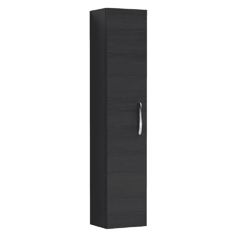 Nuie Athena Charcoal Black 300mm Tall Cabinet Single Door - MOD661