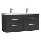 nuie-athena-charcoal-black-1200mm-wall-hung-4-drawer-vanity--double-basin-