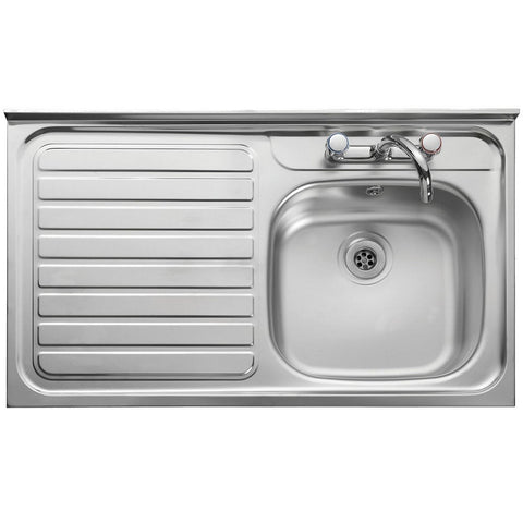 Leisure Contract 1.0 Bowl Satin Stainless Steel Kitchen Sink LC106L/RF