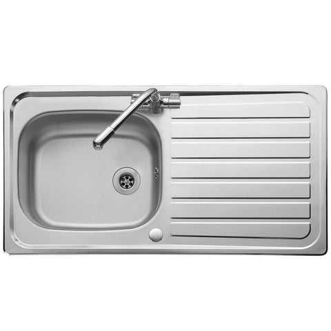 Leisure Lexin 1.0 Bowl Satin Stainless Steel Kitchen Sink LN95/