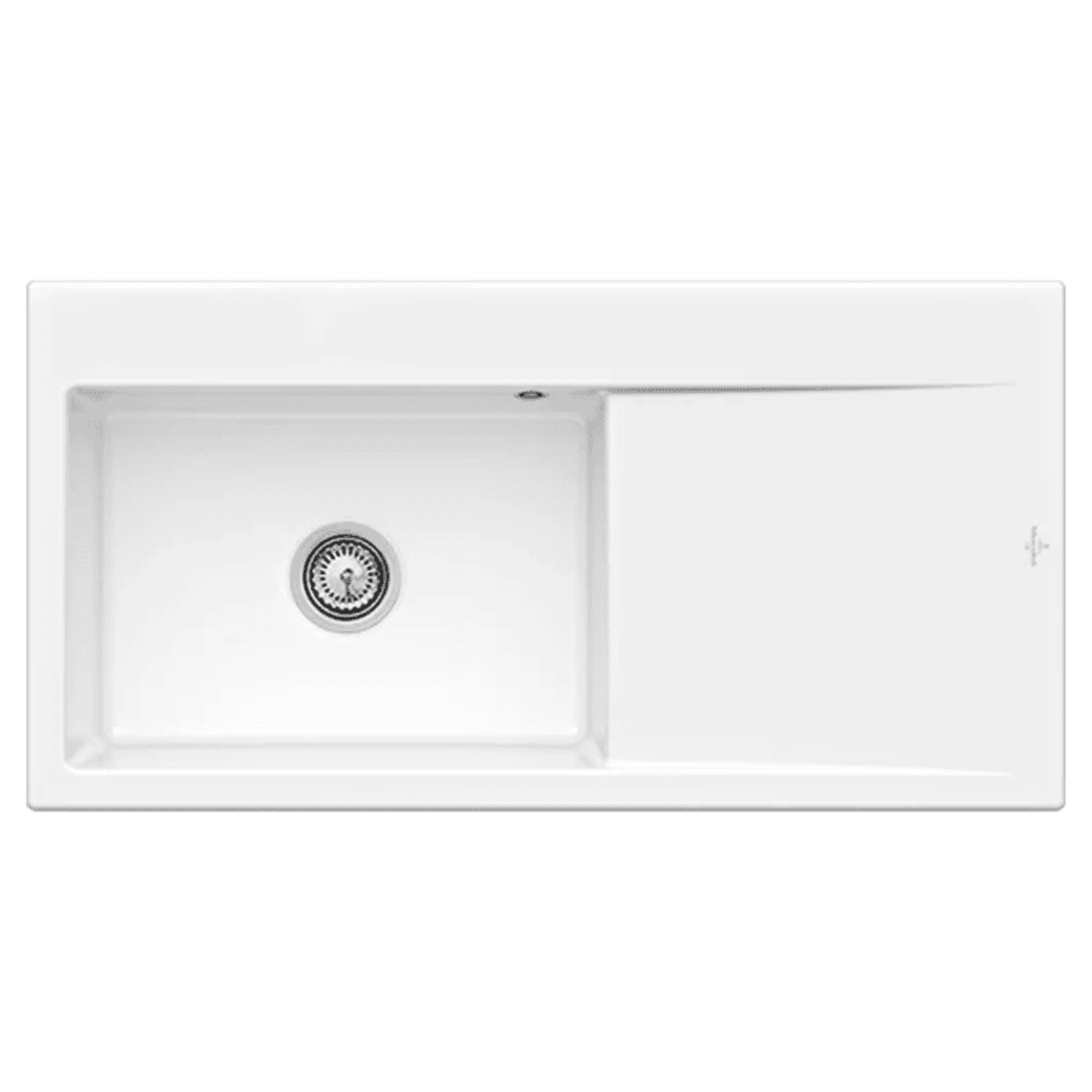 Villeroy & Boch Subway Style 60 Flat 1.0 Bowl Ceramic Kitchen Sink RHD - No Waste