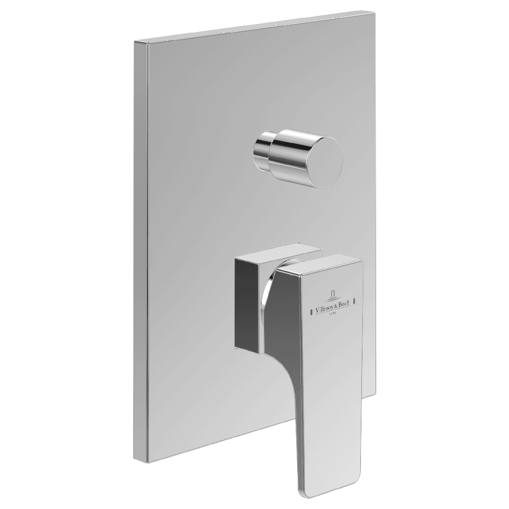 Villeroy & Boch Architectura Square Concealed Single-Lever Bath/Shower Mixer with Diverter