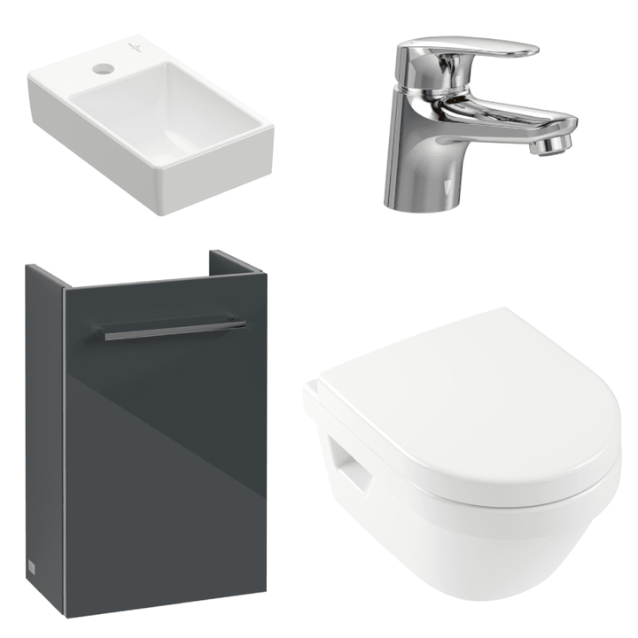 villeroy--boch-avento-crystal-grey-350-wall-hung-vanity-unit-basin--onovo-chrome-mini-mixer-with-wall-hung-toilet-combi-pack-
