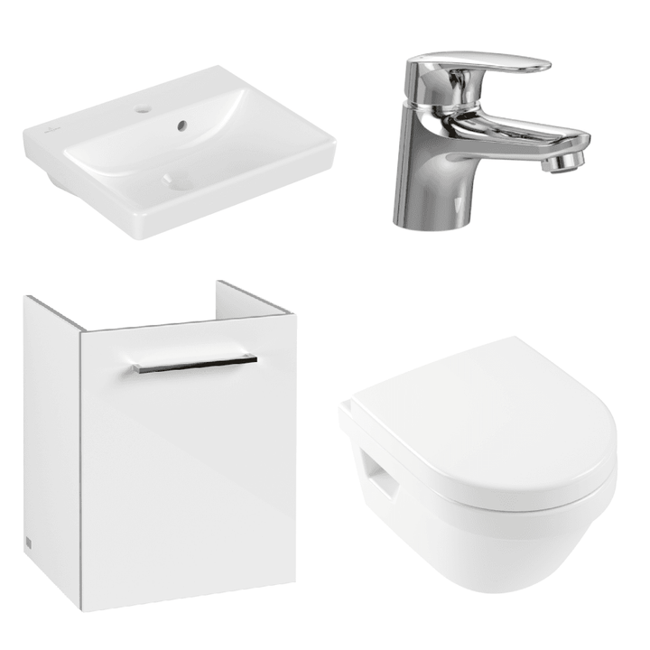 villeroy--boch-avento-crystal-white-450-wall-hung-vanity-unit-basin--onovo-chrome-mini-mixer-with-wall-hung-toilet-combi-pack-