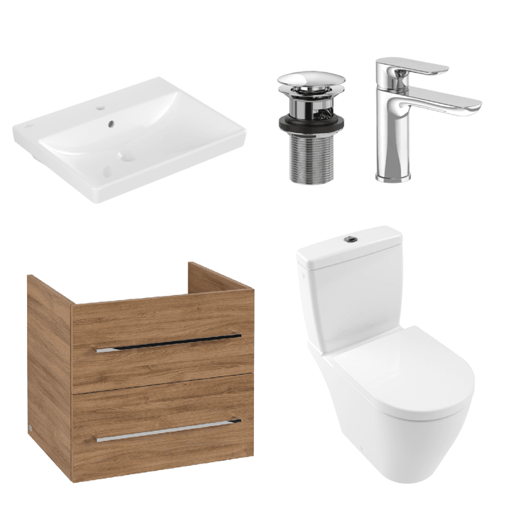 villeroy--boch-avento-oak-kansas-600-wall-hung-vanity-unit-basin-chrome-waste--onovo-chrome-basin-mixer-with-wall-hung-toilet-set--frame-