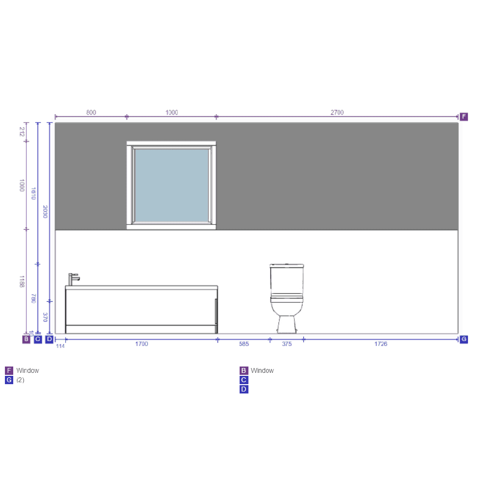 Nuie Complete Bathroom Set, Athena Gloss White Unit, Square Bath, Toilet & Shower Enclosure