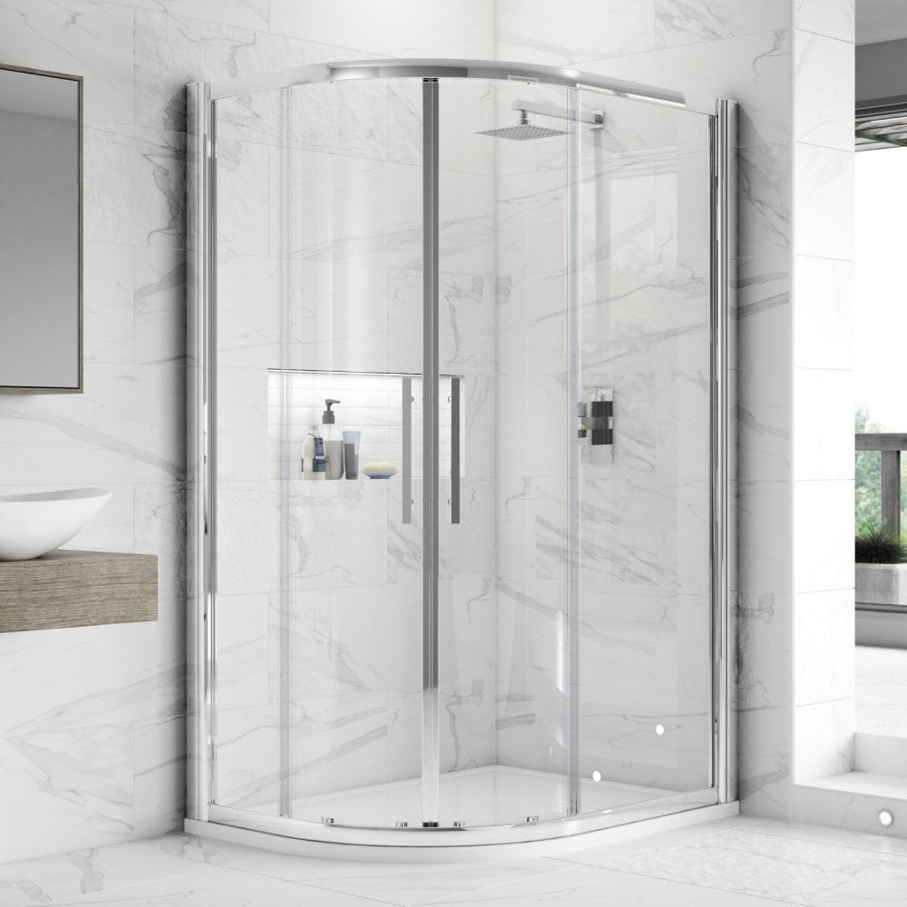Hudson Reed Apex Chrome Offset Quadrant Shower Enclosure 1200x800mm M1280QH4