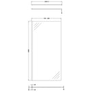 hudson-reed-wetroom-shower-screen--chrome-support-bar-1000mm---wrsb1000-