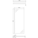 hudson-reed-wetroom-shower-screen--chrome-support-bar-800mm---wrsb800-
