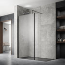 nuie-matt-black-wetroom-shower-screen-with-support-bar-1400mm---wrscbp14-