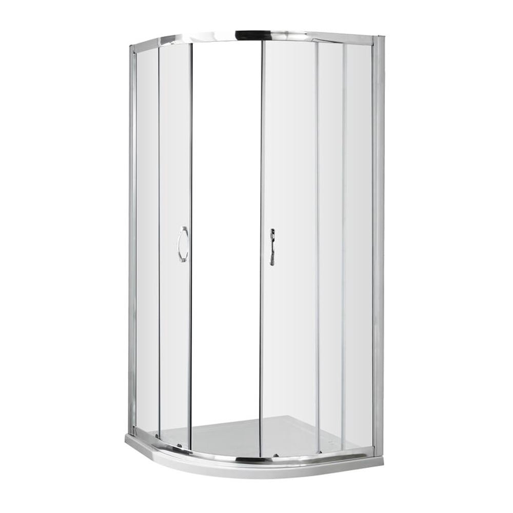 Nuie Complete Bathroom Set, Athena Gloss White Unit, Square Bath, Toilet & Shower Enclosure