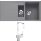 astini-livio-15-bowl-granite-grey-reversible-sink-waste--cosmo-5e-tap-