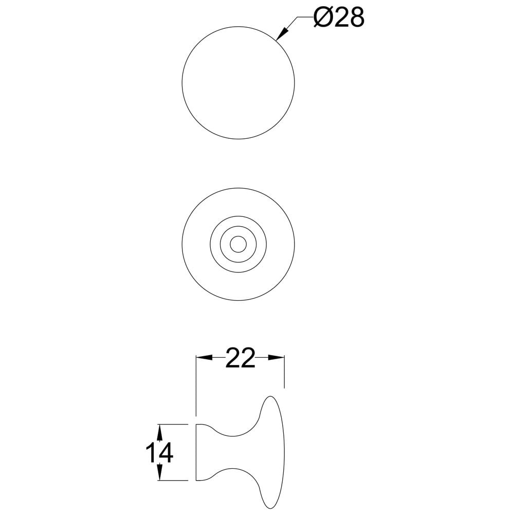 Hudson Reed Satin Nickel Knob - H394